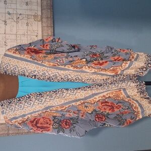 Angie Vibrant Floral Over Cardigan